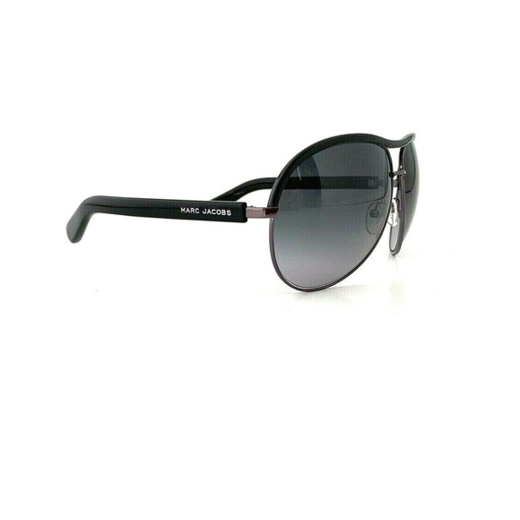 New Marc Jacobs Sunglasses Unisex Black Aviator - Picture 4 of 8